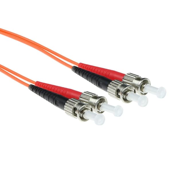ACT 5 meter LSZH Multimode 50/125 OM2 fiberoptisk patchledning duplex med ST-stik RL1505