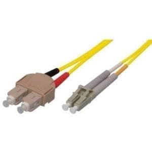 Tecline Fröhlich + Walter - Patchkabel - SC single mode (M) - LC single mode (M) - 3 m - fiberoptisk - 9 / 125 mikron - OS2 - Gul (39989603)