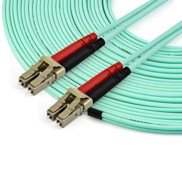 StarTech.com 450FBLCLC15 15m OM4 LC til LC Multimode Duplex Fiberoptisk Patch-ledning - Turkis - 50/125 - FO - 40/100 Gb - LSZH - Patch-ledninger - LC
