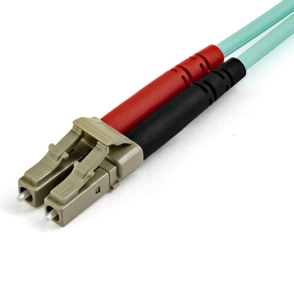StarTech.com 450FBLCLC15 15m OM4 LC til LC Multimode Duplex Fiberoptisk Patch-ledning - Turkis - 50/125 - FO - 40/100 Gb - LSZH - Patch-ledninger - LC