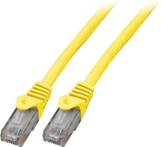 Producent: EFB Elektronik RJ45 Patch-kabel Cat.5e U/UTP LSZH, Gul 2 m, AWG24/7 Kabelbeskrivelse:U/UTP Cat.5e AWG24/7-trådet 4-par kabelSheath: LSZH, l
