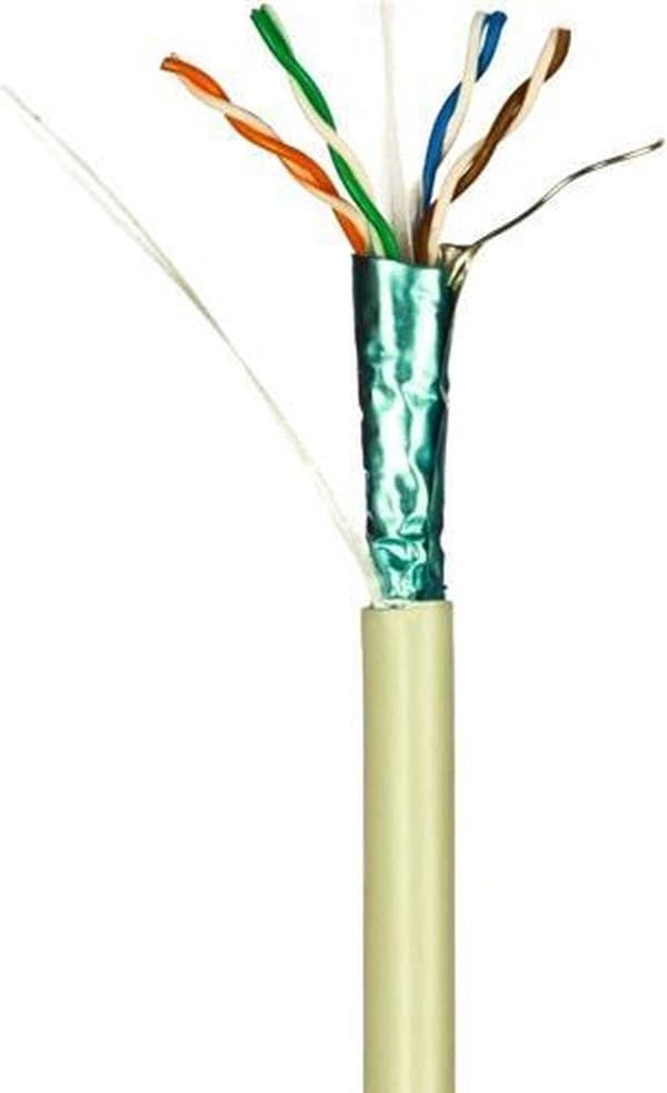 DANICOM CAT6 FTP 100 metrin joustava kaapeli rullalla - PVC (Fca)