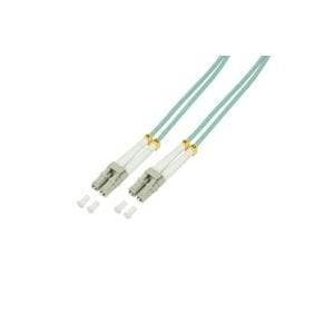 Logilink - patchkabel - LC Multi-Mode (M) - LC Multi-Mode (M) - 20 m - fiberoptisk - 50/125 mikron - OM3 - halogenfri - akvamarin (FP3LC20)