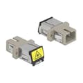 Miniatyrbillede 2 af 3: Delock FO kobling SC simplex jack til SC simplex jack multimode beige