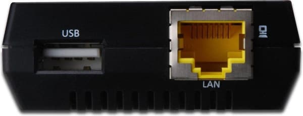 Digitus DN-13020 skrivarserver Ethernet LAN Svart