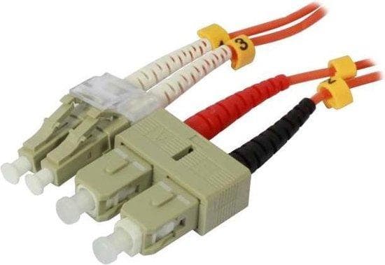 FO 2-fiber patchk. 3mtr.LC-SC 50/125um OM2 AD 2mm - kabel - patchkabel (S216732)