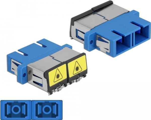 DeLOCK - Netværkskobler - SC single mode (W) til SC single mode (W) - fiberoptisk - duplex - blå (86893)