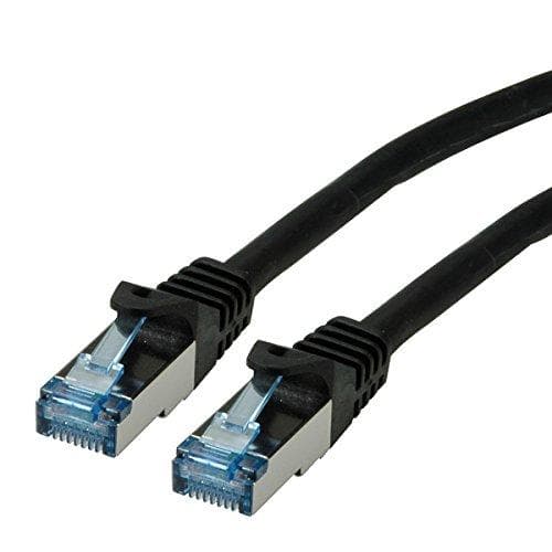 ROLINE - Patchkabel - RJ-45 (M) til RJ-45 (M) - 7,5 m - SFTP - CAT 6a - Sort (21.15.2856)