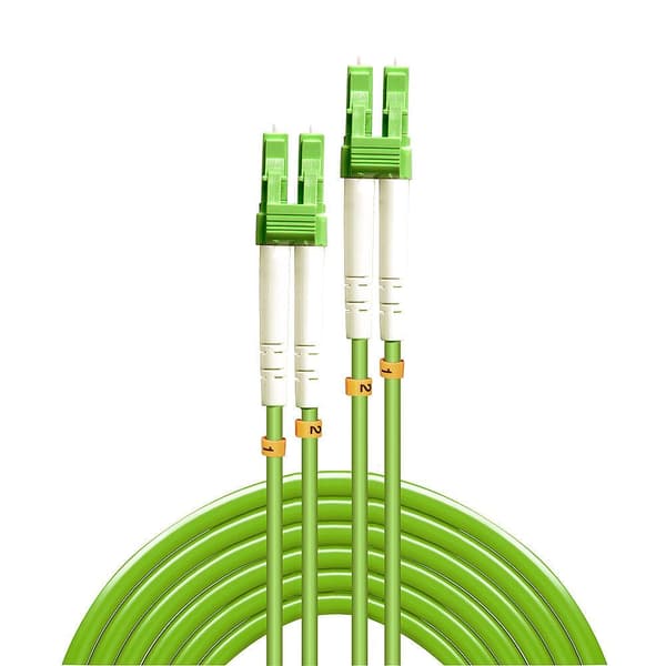 Lindy - patchkabel - LC Multi-Mode (M) till LC Multi-Mode (M) - 3 m - fiberoptisk - 50/125 mikron - OM5 - halogenfri - ljusgrön