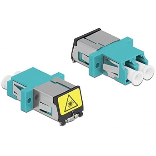 Delock fiberoptisk koppling LC duplex jack till LC duplex jack multimode aqua