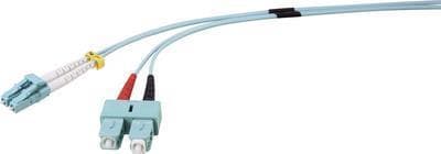 Renkforce RF-4755212 fiberoptisk forbindelseskabel [1x LC-stik - 1x SC-stik] 50/125 µ multimode OM3 1,00 m (RF-4755212)