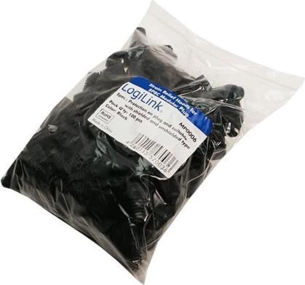 LogiLink MP0006 Sort 100 stk(s) kabelbeskytter
