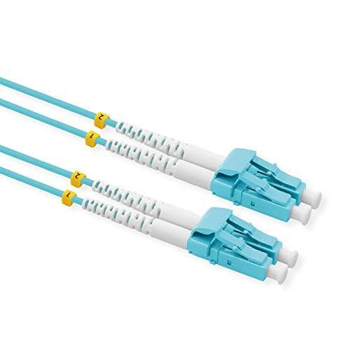 VÆRDI - Patch-ledning - LC Multi-Mode (M) til LC Multi-Mode (M) - 15 m - fiberoptisk - 50/125 mikron - OM3 - halogenfri - turkis (21.99.8826)