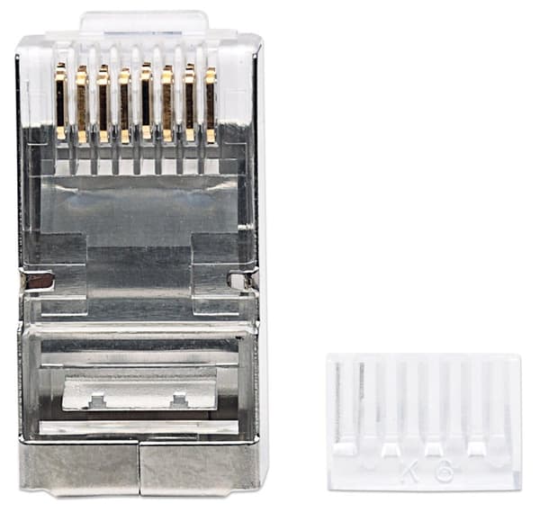 Intellinet modulært stik - Netværksstik - RJ-45 (M) - STP - CAT 6 (pakke med 90) (790628)