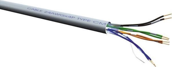 ROLINE UTP Cable Cat.6 / Class E, kierretty, AWG24, LS0H 300m