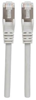 Pikkukuva 3 / 4: Intellinet 740678 RJ45 Verkkokaapeli, patch-kaapeli CAT 6A S/FTP 1,00 m Harmaa kalvosuojaus, Suojaus punottu, Suojattu, Sopii HDMI:lle,
