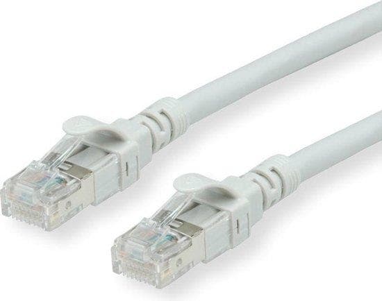 ROLINE - Patchkabel - RJ-45 (M) til RJ-45 (M) - 5 m - SFTP, PiMF - CAT 6 - halogenfri, støbt, flertrådet - Grå (21.15.2605)