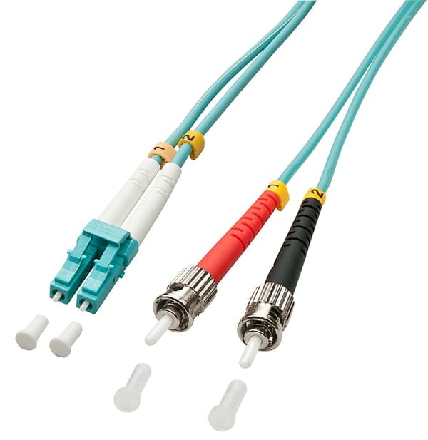 Lindy - Patch ledning - LC multi-mode (M) - ST multi-mode (M) - 3,0m - fiberoptisk - 50/125 mikron - OM3 - halogenfri (46382)