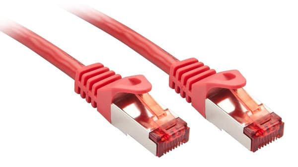 Lindy Basic - Patch-kabel - RJ-45 (M) - RJ-45 (M) - 1,5 m - SFTP, PiMF - CAT 6 - presset, snoet, glat - Rød (47363)