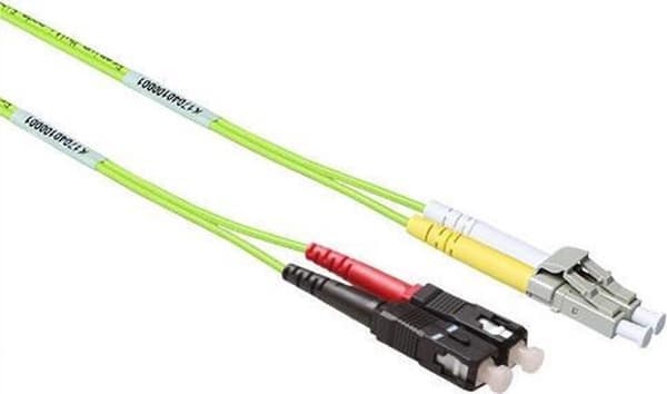ACT 1 meter LSZH Multimode 50/125 OM5 fiber patch kabel duplex med LC og SC stik (RL5901)