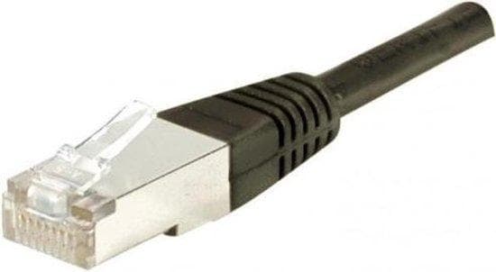 Patchkabel F/UTP, CAT.5e, sort, 15,0 m patchkabel med særlig smal knækbeskyttelse (234850)