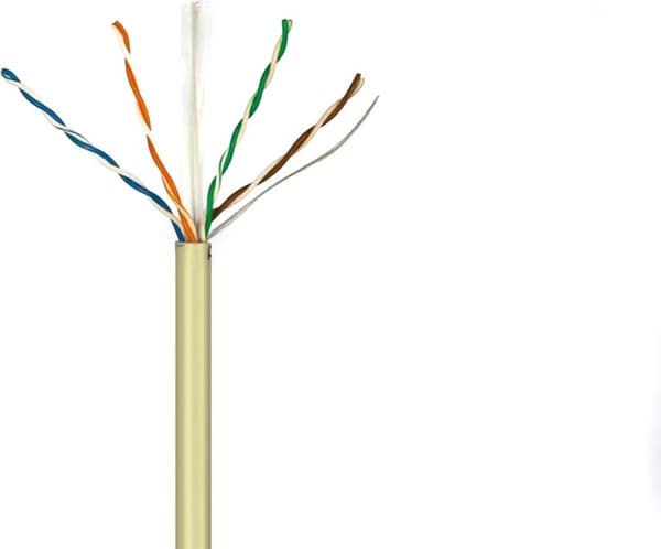 DANICOM CAT6 UTP 50 meter fleksibelt kabel på rulle - PVC (Fca)