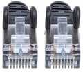 Miniatyrbild 3 av 4: Intellinet 740814 RJ45 Nätverkskabel, patchkabel CAT 6A S/FTP 2,00 m Svart Folieskärmning, Skärmflätad, Skärmad, Lämplig för HDMI,
