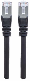 Miniatyrbild 4 av 4: Intellinet 740814 RJ45 Nätverkskabel, patchkabel CAT 6A S/FTP 2,00 m Svart Folieskärmning, Skärmflätad, Skärmad, Lämplig för HDMI,