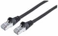 Miniatyrbild 1 av 4: Intellinet 740814 RJ45 Nätverkskabel, patchkabel CAT 6A S/FTP 2,00 m Svart Folieskärmning, Skärmflätad, Skärmad, Lämplig för HDMI,