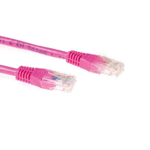 ACT CAT6A UTP 1,5 m 1,5 m Cat6a U/UTP (UTP) Pink netværkskabel (IB7351)