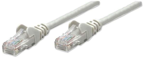 Intellinet - Patch-kabel - RJ-45 (M) - RJ-45 (M) - 2,0 m - UTP - CAT 6 - presset, glat - Grå (334112)