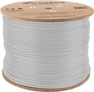 Lanberg LCUF6L-11CU-0305-S verkkokaapeli 305 m Cat6a U/FTP (STP) harmaa (LCUF6L-11CU-0305-S)