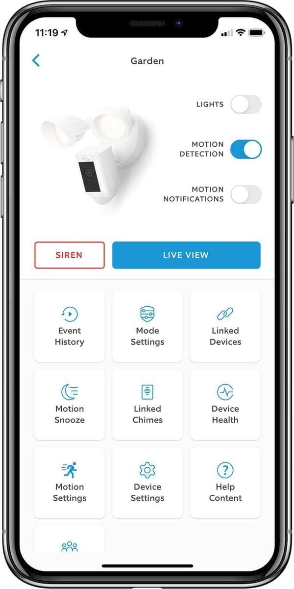 Ring Floodlight Camera Wired Plus - Sort