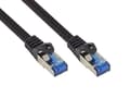 Pikkukuva 1 / 3: Alcasa 8060-SF005S verkkokaapeli 0,5 m Cat6a S/FTP (S-STP) Musta (8060-SF005S)