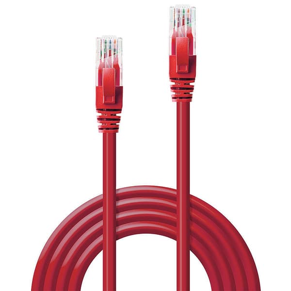 Lindy Rj45/Rj45 Cat6 20m verkkokaapeli U/UTP (UTP) punainen