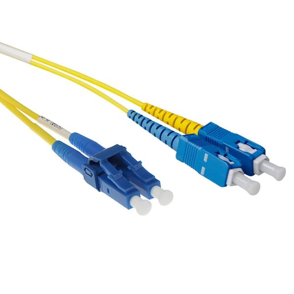 ACT 30 meter LSZH Singlemode 9/125 OS2 kort støvle fiberoptisk patch ledning duplex med LC og SC stik