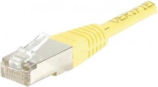 Patchkabel F/UTP, CAT.6, gul, 10,0 m patchkabel med særlig smal knækbeskyttelse (245560)