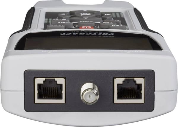 VOLTCRAFT CT-20TDR kaapelitesteri Soveltuu suojatuille/suojaamattomille kaapeleille, CAT3, CAT4, CAT5, CAT5e, CAT6, koaksiaali