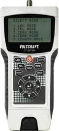 Pikkukuva 1 / 4: VOLTCRAFT CT-20TDR kaapelitesteri Soveltuu suojatuille/suojaamattomille kaapeleille, CAT3, CAT4, CAT5, CAT5e, CAT6, koaksiaali