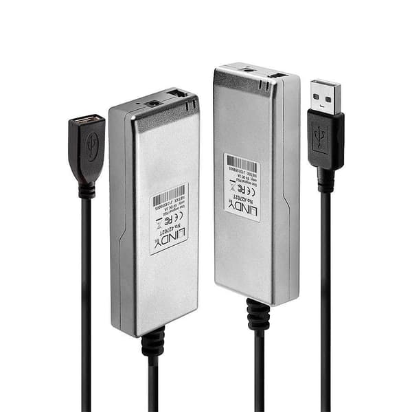 Lindy 42702 Network Extender Network Transmitter & Receiver Grå Grå