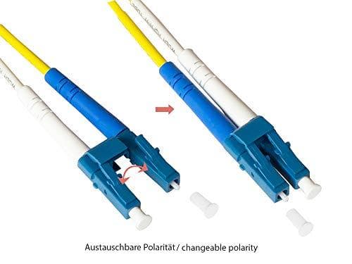 Patchkabel fiberoptisk duplex OS1 (singlemode, 9/125) LC/SC, 30m, Good Connections®