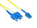 Miniatyrbillede 1 af 3: Patchkabel fiberoptisk duplex OS1 (singlemode, 9/125) LC/SC, 30m, Good Connections®
