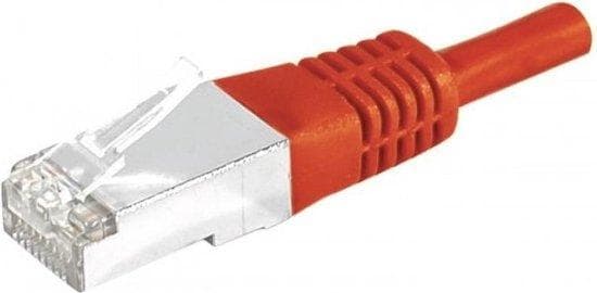 Patchkabel S/FTP, PiMF, CAT.6, rød, 20,0 m patchkabel med særlig smal knækbeskyttelse (856925)