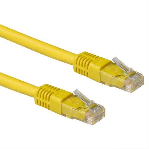 ACT Gul 5 meter LSZH U/UTP CAT6A patchkabel med RJ45 stik. Cat6a u/utp lszh gul 5,00m (IB1905)