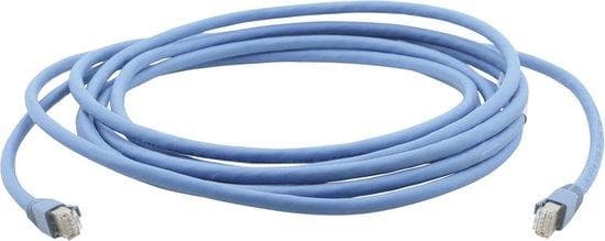 Kramer C-UNIKAT Series C-UNIKat-10 - netværkskabel - RJ-45 (M) til RJ-45 (M) - 3,0m - U/FTP - CAT 6a - skærmet, halogenfri, uden krog, robust - blå ,