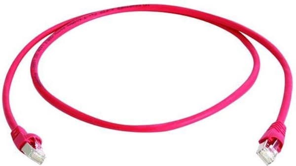 Telegärtner L00004A0056 RJ45 Verkkokaapeli, patch-kaapeli CAT 6A S/FTP 7,50 m Punainen Liekinkestävä, Snagless 1 kpl