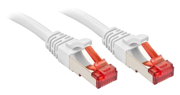LINDY 47801 RJ45 Netværkskabel, patchkabel CAT 6 S/FTP 30,00 m Hvid Snagless 1 stk.