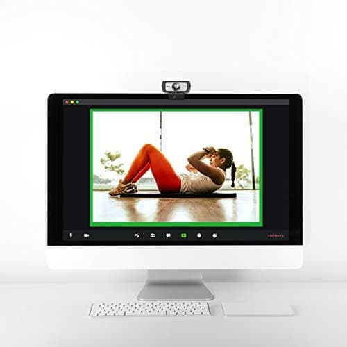 LogiLink UA0377 - Conference HD USB webcam, 120° ultra vidvinkel linse, dobbelt mikrofon med støjreduktion, manuel fokus, til videokonferencer og live