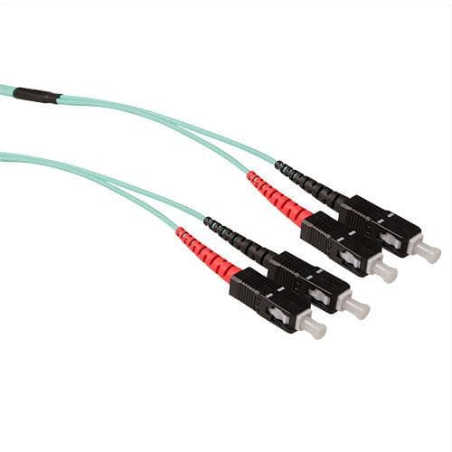 ACT 30 meter Multimode 50/125 OM3 duplex robust fiberkabel med SC stik. Sc-sc 50/125 om3 robust 30m (RL5303)