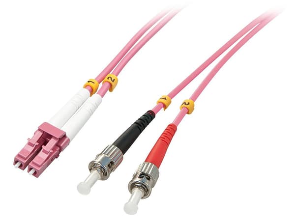LINDY 46353 fiberoptisk duplex kabel LC/ST OM4 5m
